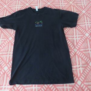 Apple Computer Happy Birthday Mac 30th Anniversary TShirt 2014 small Black USA